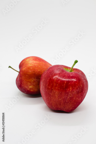 Red apple on the white, Clean background
