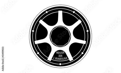 Pictogram - German Second Soccer League Trophy - Piktogramm - Meisterschale Deutsche Zweite - Icon, Symbol