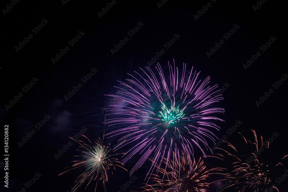 firework background with free space for text firework background with free space for text
