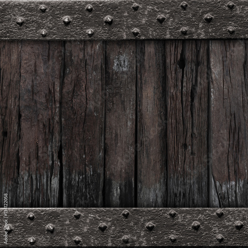 medieval gate wood background