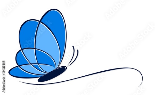 Logo stylized butterfly.