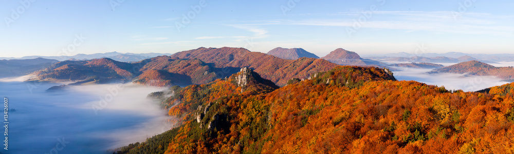 Sulovske skaly autumn panorama