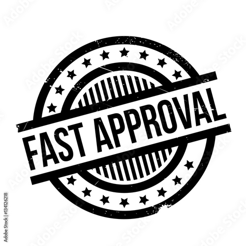 Fast Approval rubber stamp. Grunge design with dust scratches. Effects can be easily removed for a clean, crisp look. Color is easily changed.