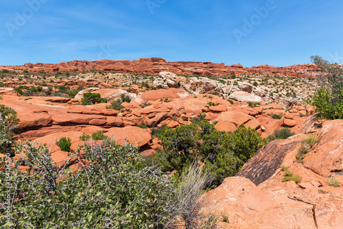 Valley landscape in Arches National Park
