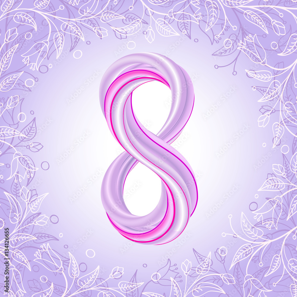 Greeting card 8 March, Happy womens day Greeting card 8 March, Happy womens day