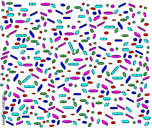 Background with drugs