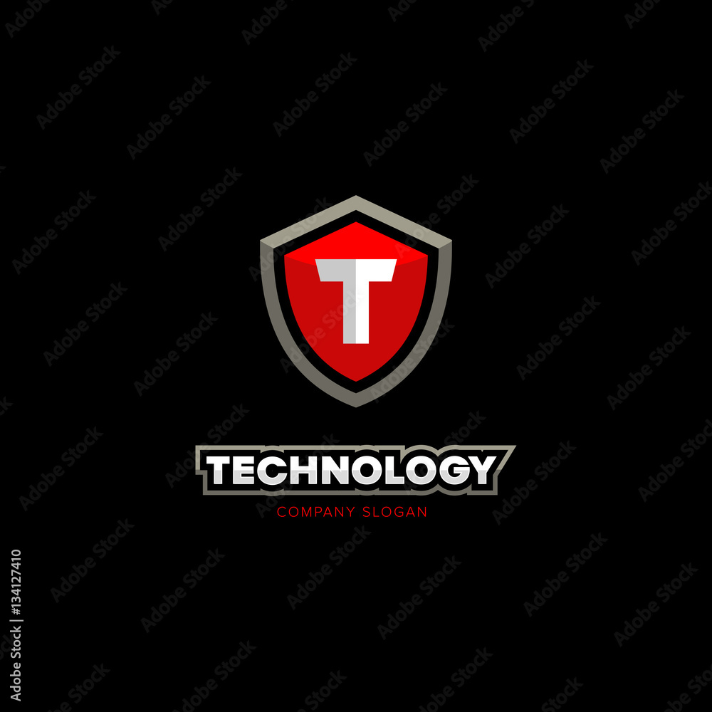 Obraz premium Technology logo.