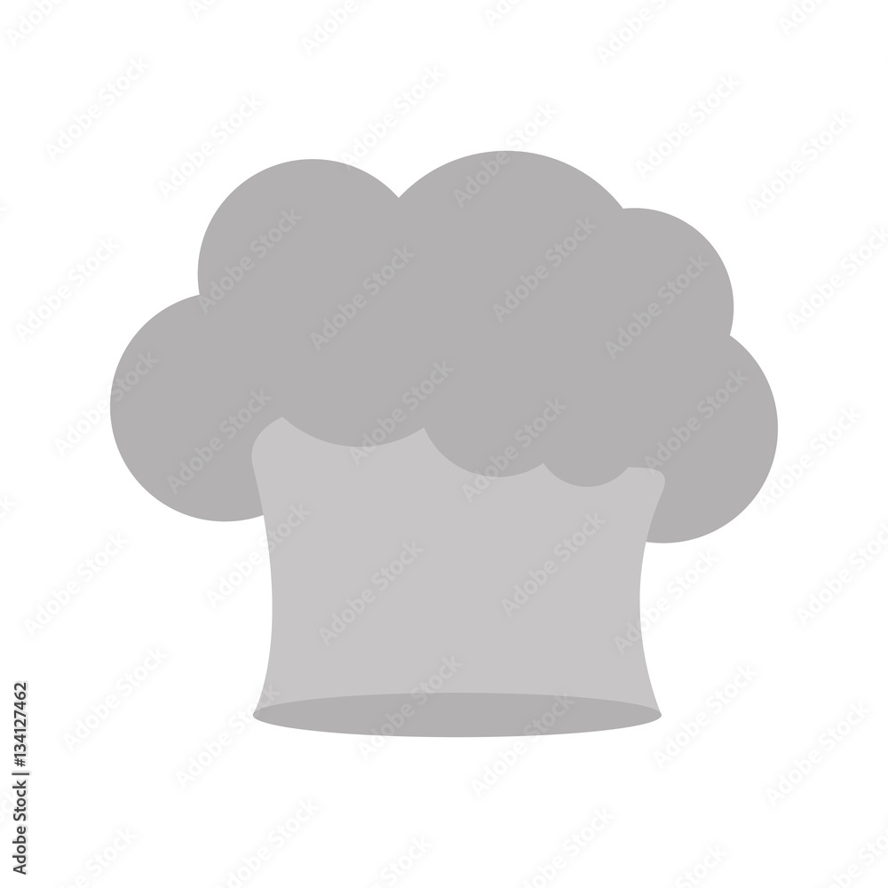gray scale silhouette of chefs hat in broccoli shape vector illustration gray scale silhouette of chefs hat in broccoli shape vector illustration