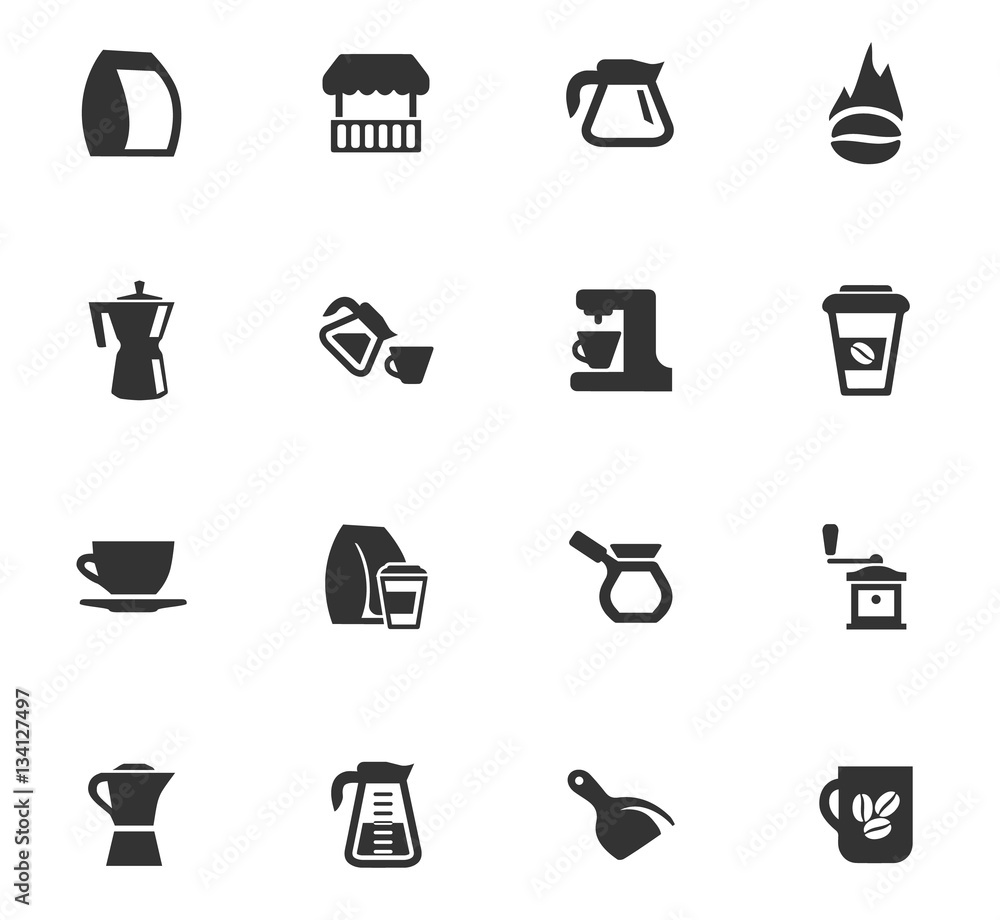 coffee icon set coffee icon set