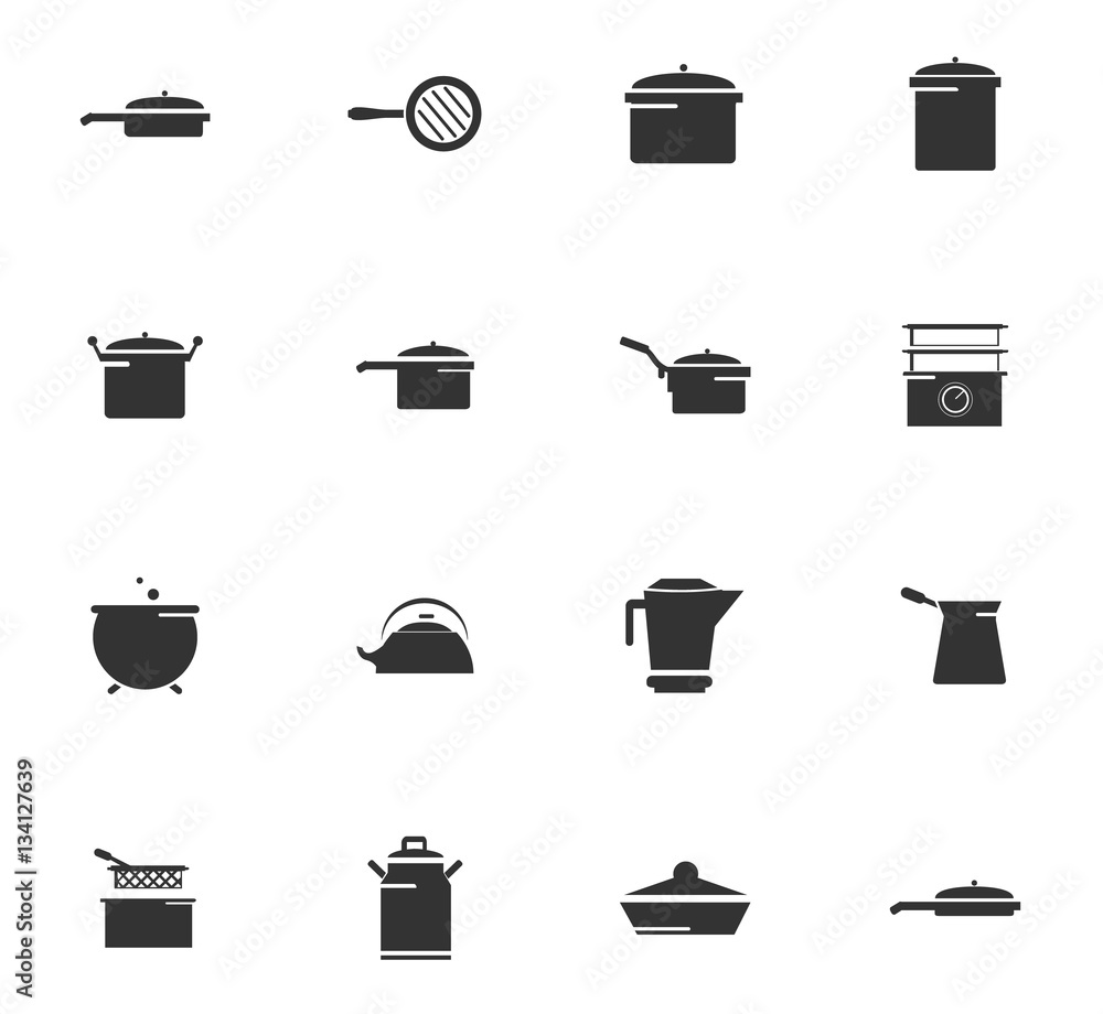 dishes icon set dishes icon set