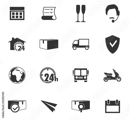 delivery icon set
