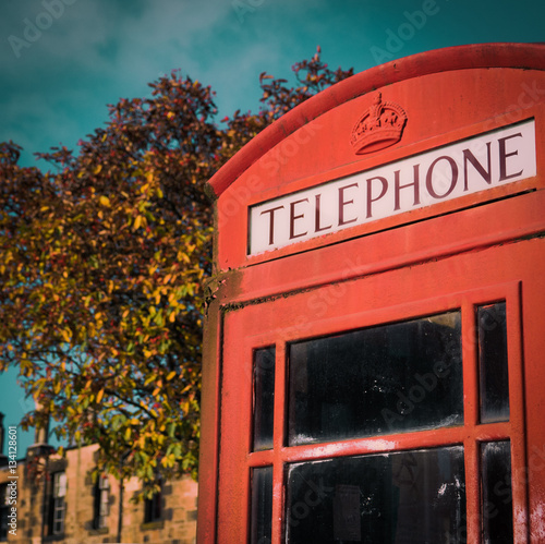 Weathered British Phone Booth