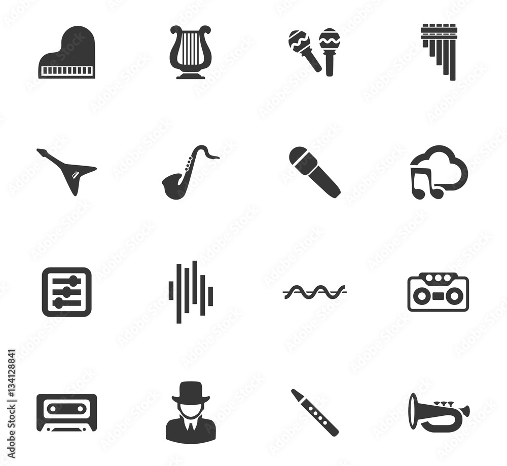 music icon set music icon set