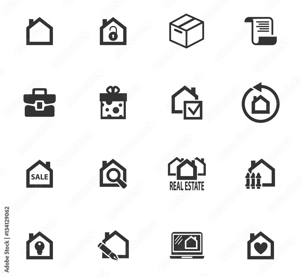 real estate icon set real estate icon set