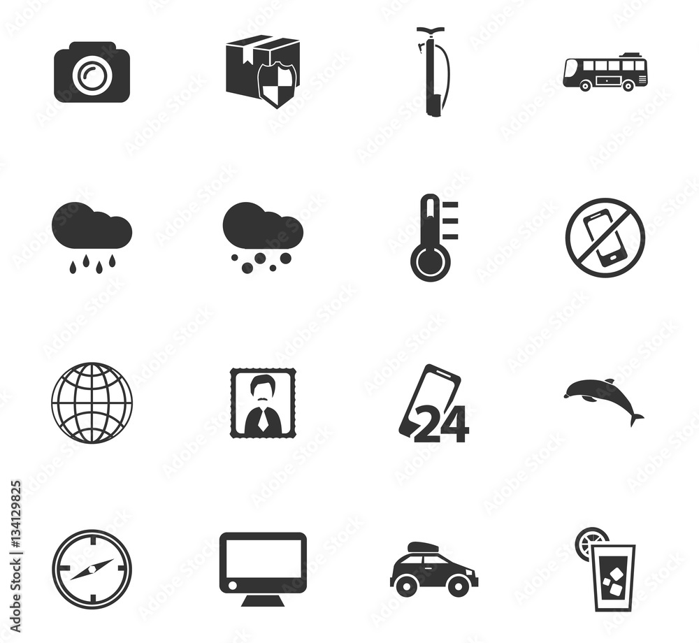 Fototapeta premium travel icon set