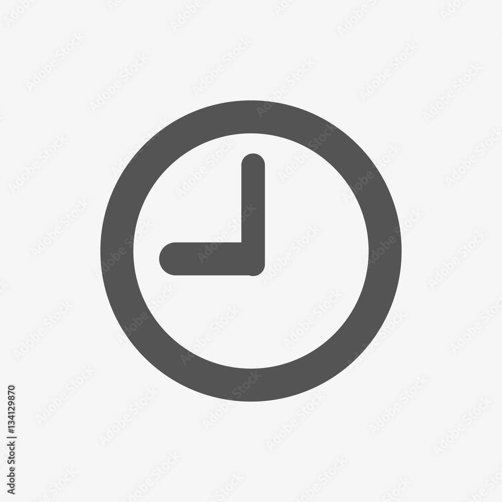 clock icon stock vector illustration flat design clock icon stock vector illustration flat design