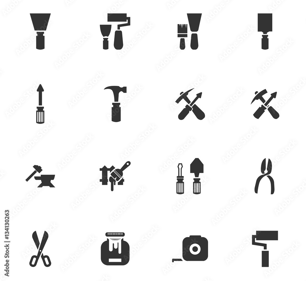 work tools icon set work tools icon set