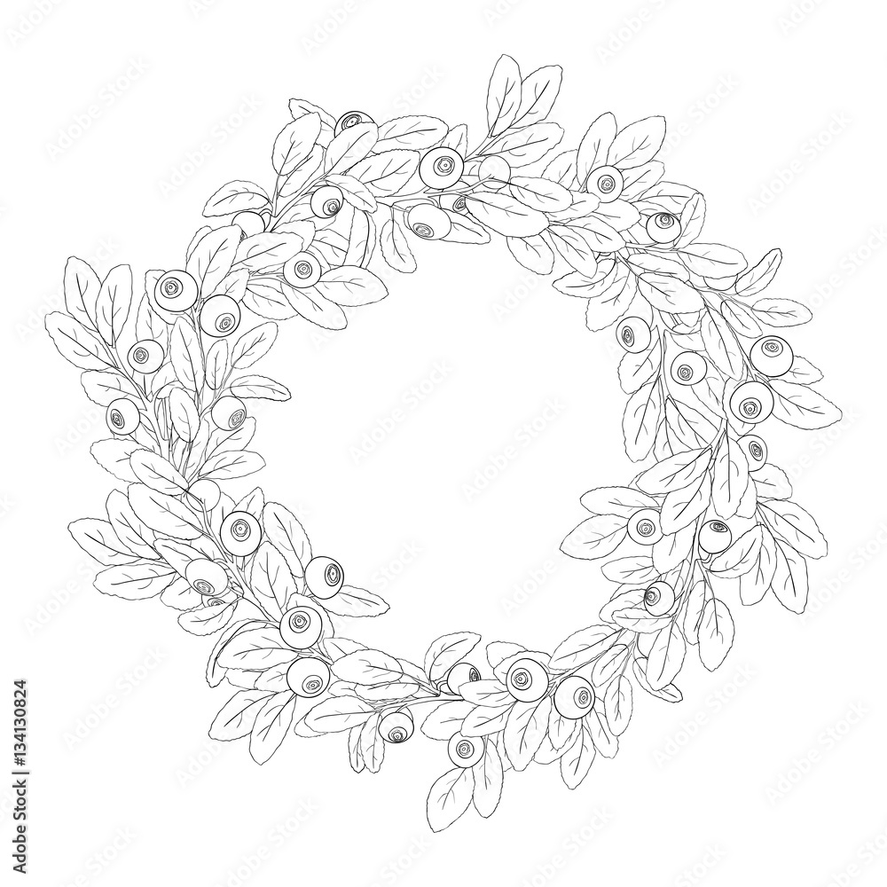 Round wreath or frame Round wreath or frame
