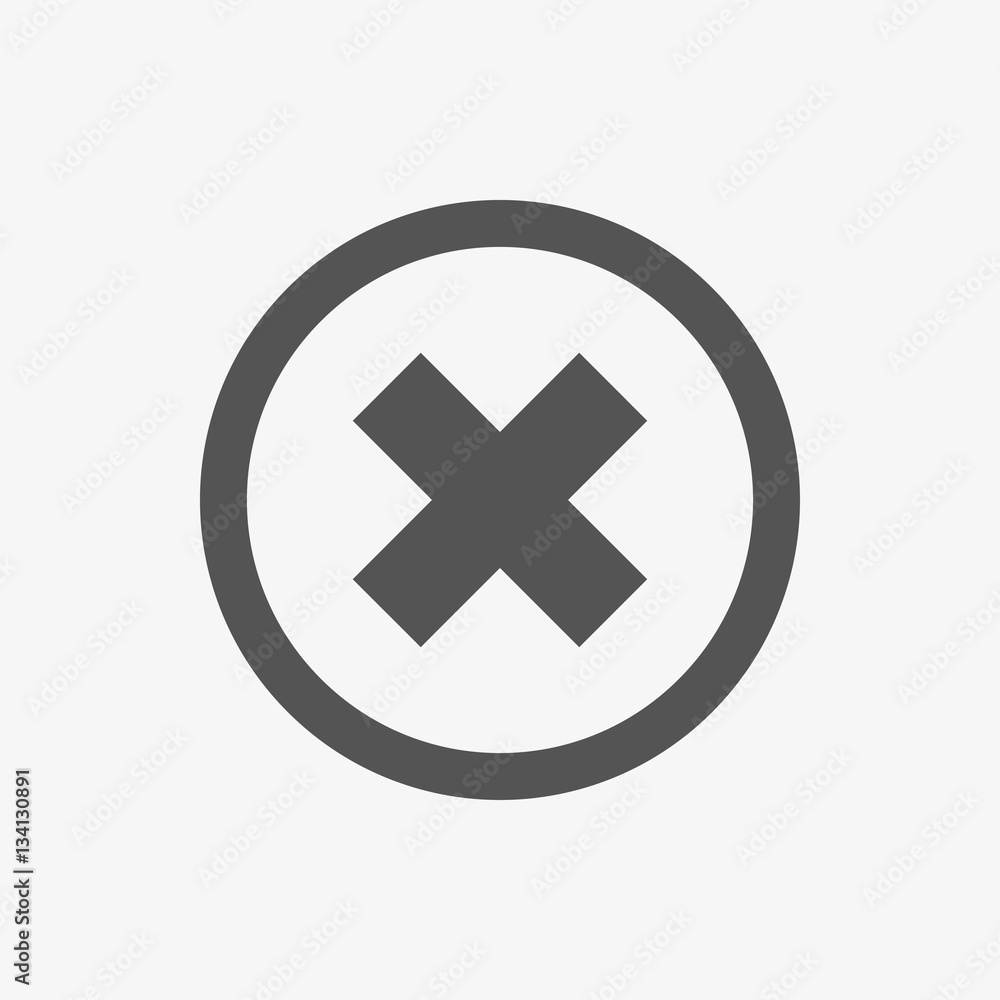 delete icon stock vector illustration flat design delete icon stock vector illustration flat design