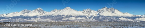 panorama of white summits