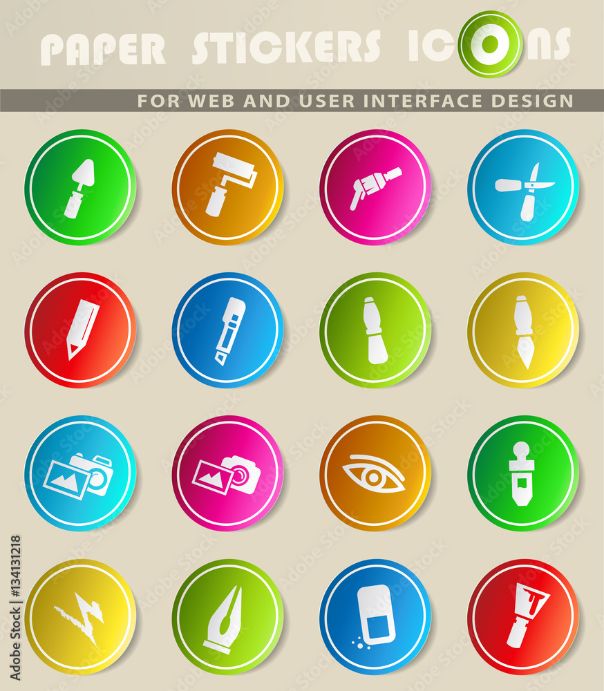 art tools icon set art tools icon set
