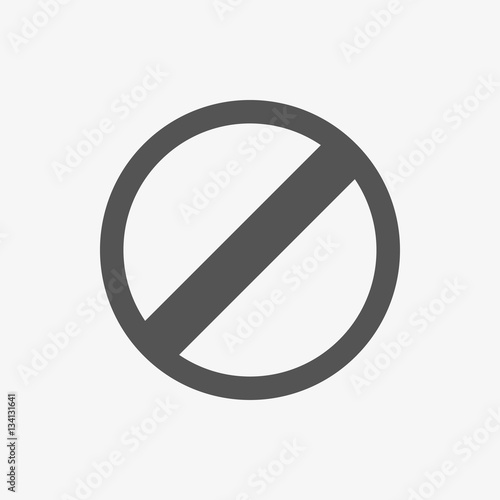 rescricted icon stock vector illustration flat design