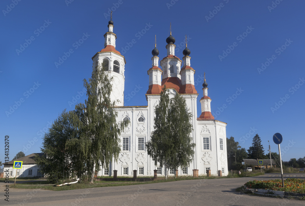 Church of the Entry of the Lord into Jerusalem in the ancient city of Totma, Vologda Region, Russia