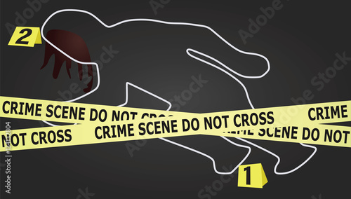 Crime scene vector