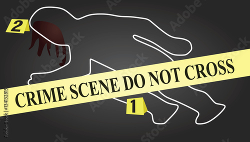 Crime scene vector