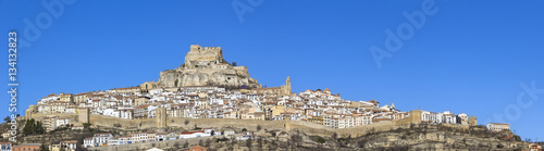 Obraz na płótnie Beautiful mountain village Morella, Spain w salonie