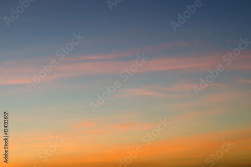 Colorful  Twilight Skyr Background © nokdue27