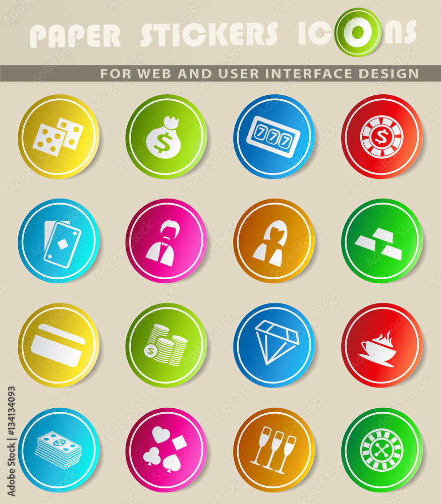 casino icon set casino icon set