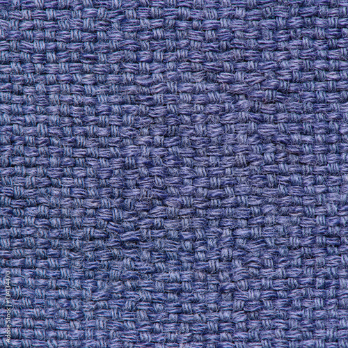 Blue fabric texture for background. Background of linen fabric.