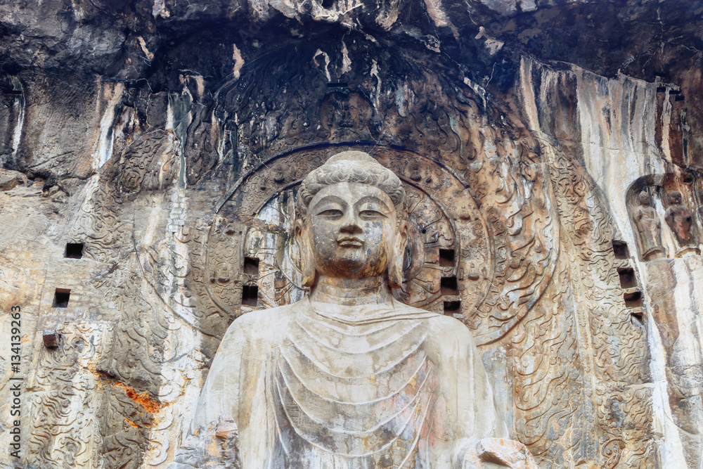 Longmen Buddha Grottoes at Luoyang, China