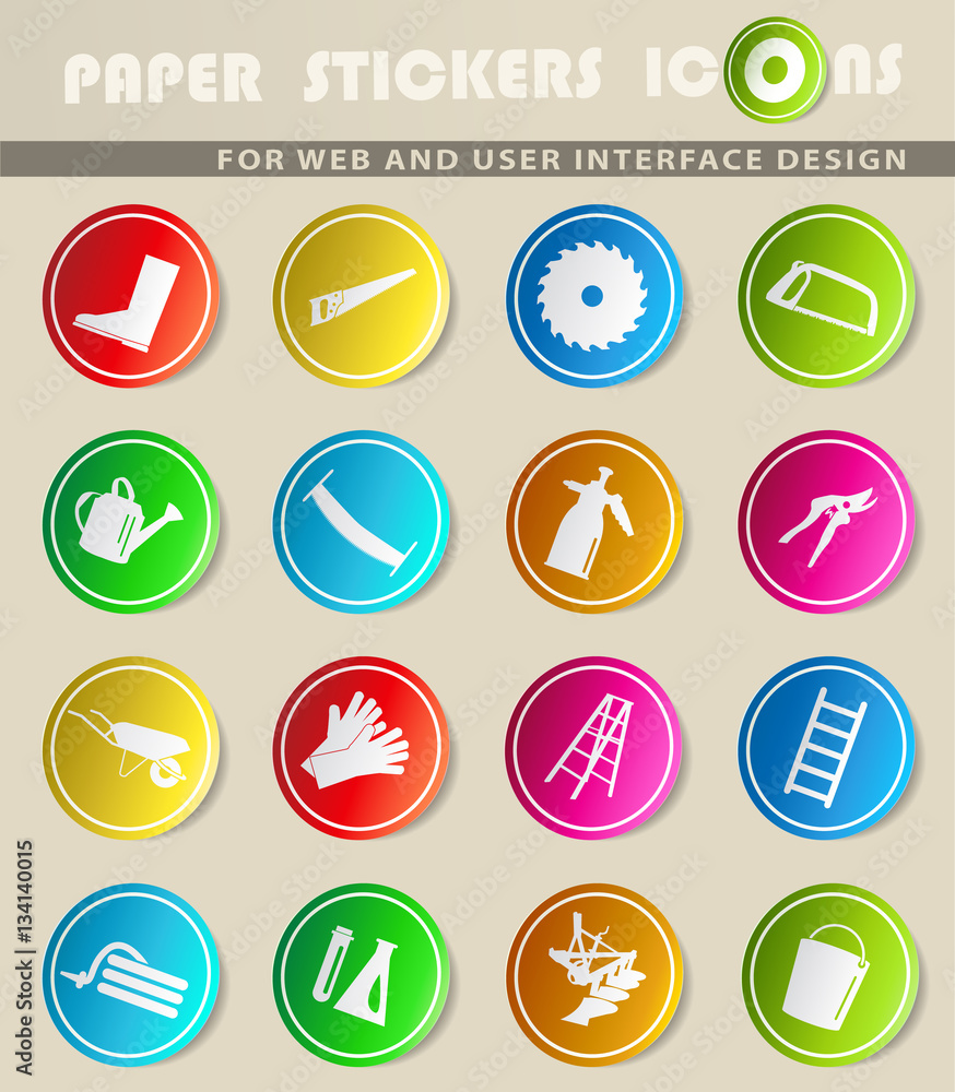 garden tools icon set garden tools icon set