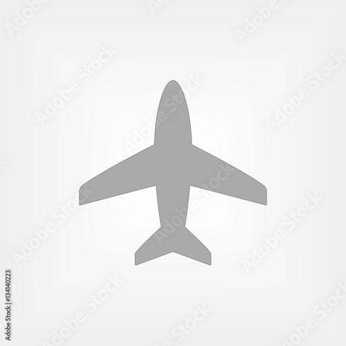 Fototapeta Naklejka Na Ścianę i Meble -  Plane isolated icon. Airport logo, aircraft