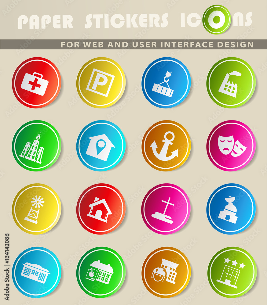 infrastructure icon set infrastructure icon set