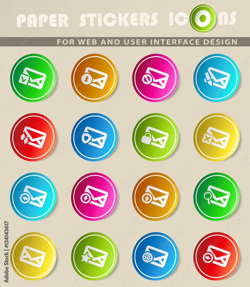 mail and envelope icon set mail and envelope icon set