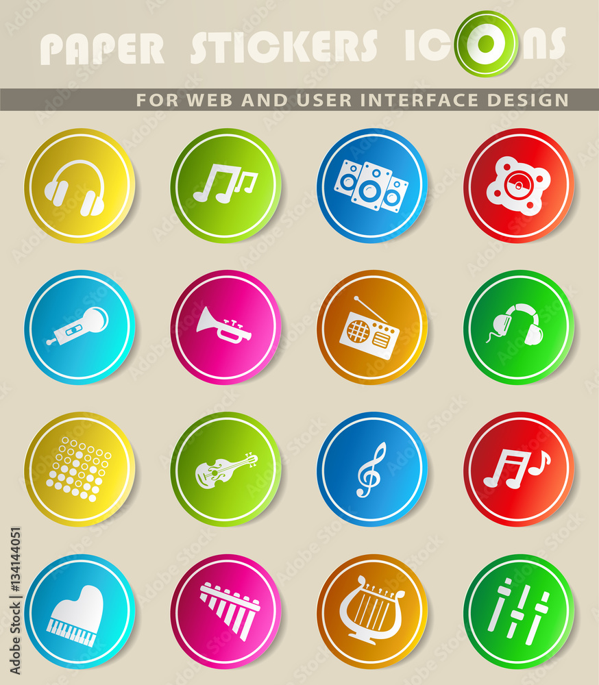 music icon set music icon set
