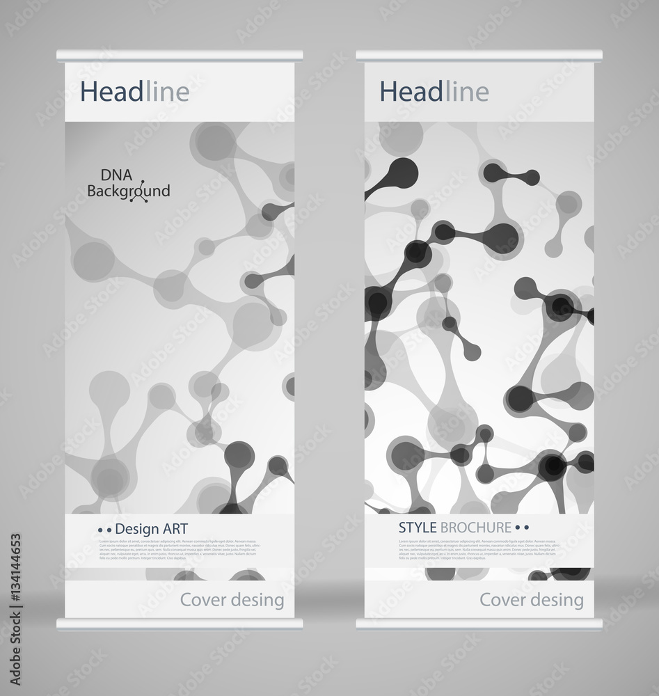 Brochure cover design. Abstract roll up. Modern poster magazine layout ...
