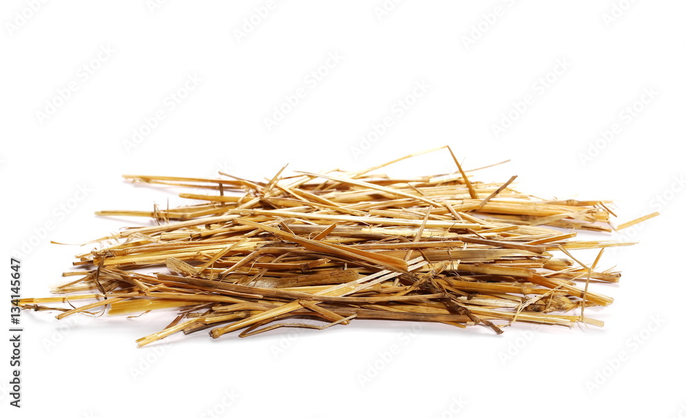 pile straw isolated on white background pile straw isolated on white background