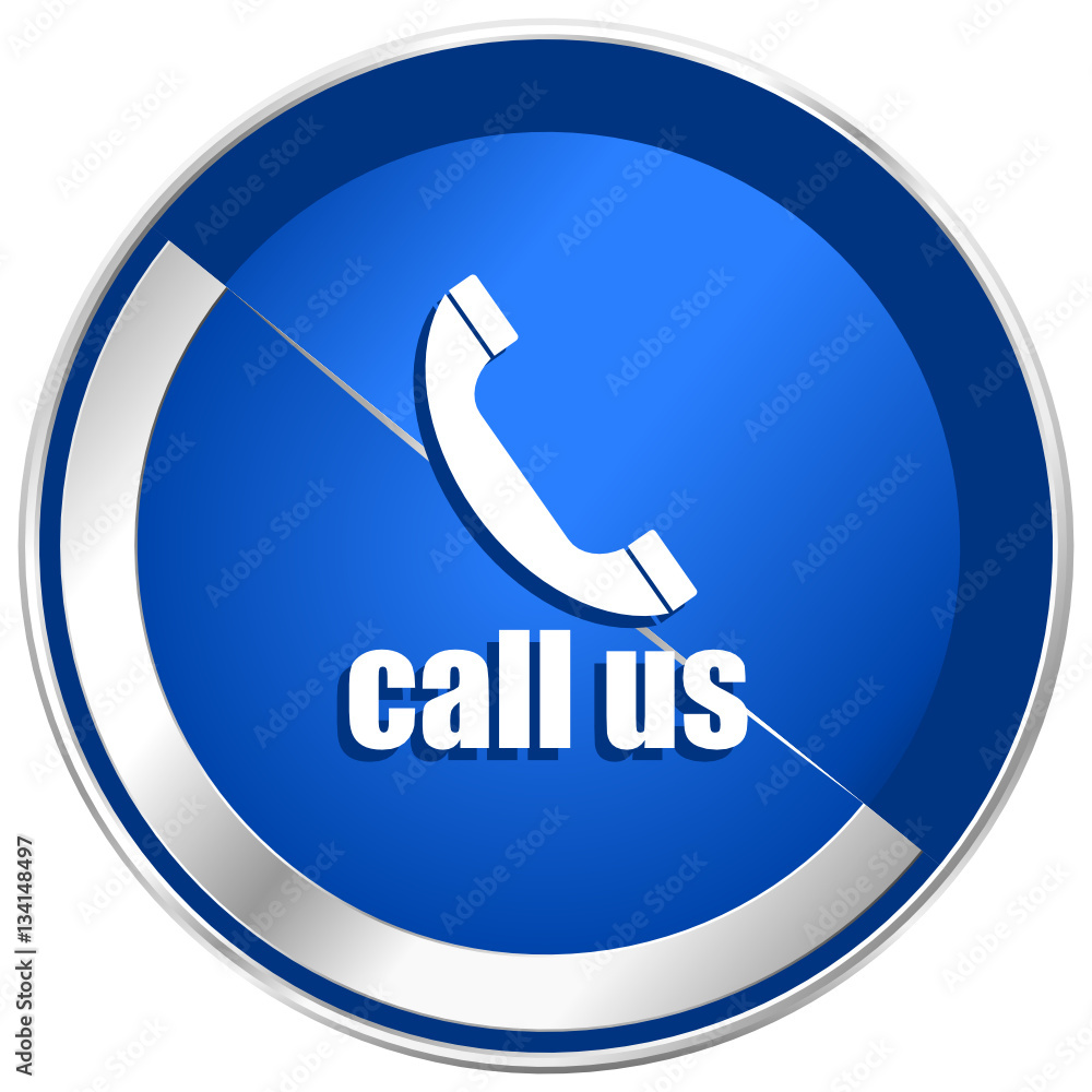 Call us silver metallic web and mobile phone vector icon. Call us silver metallic web and mobile phone vector icon.