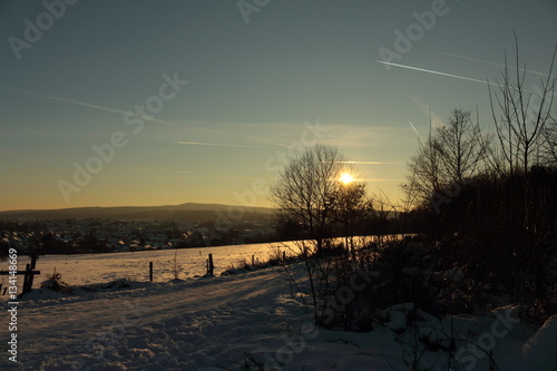 Sonnenuntergang in Wirges