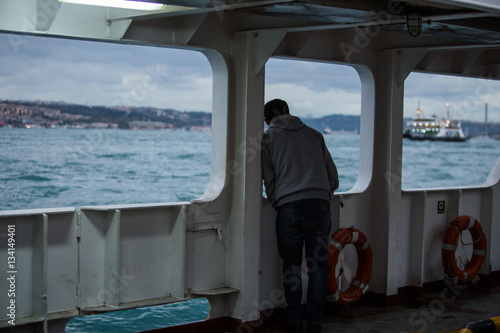 Istanbul city and steamboat © Erden Mungan