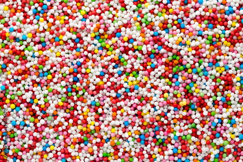 Multicoloured sweet sugar balls. Small ball pattern.