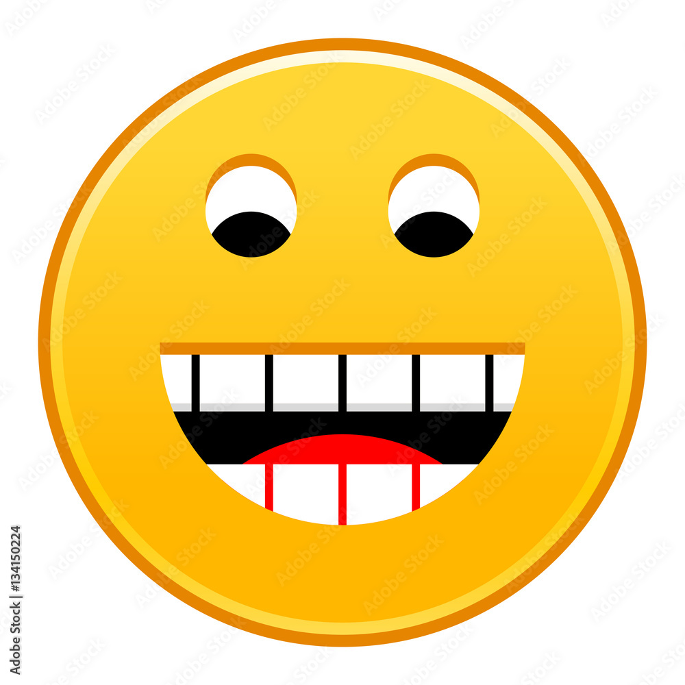 Yellow smiling face cheerful smiley happy emoticon Yellow smiling face cheerful smiley happy emoticon
