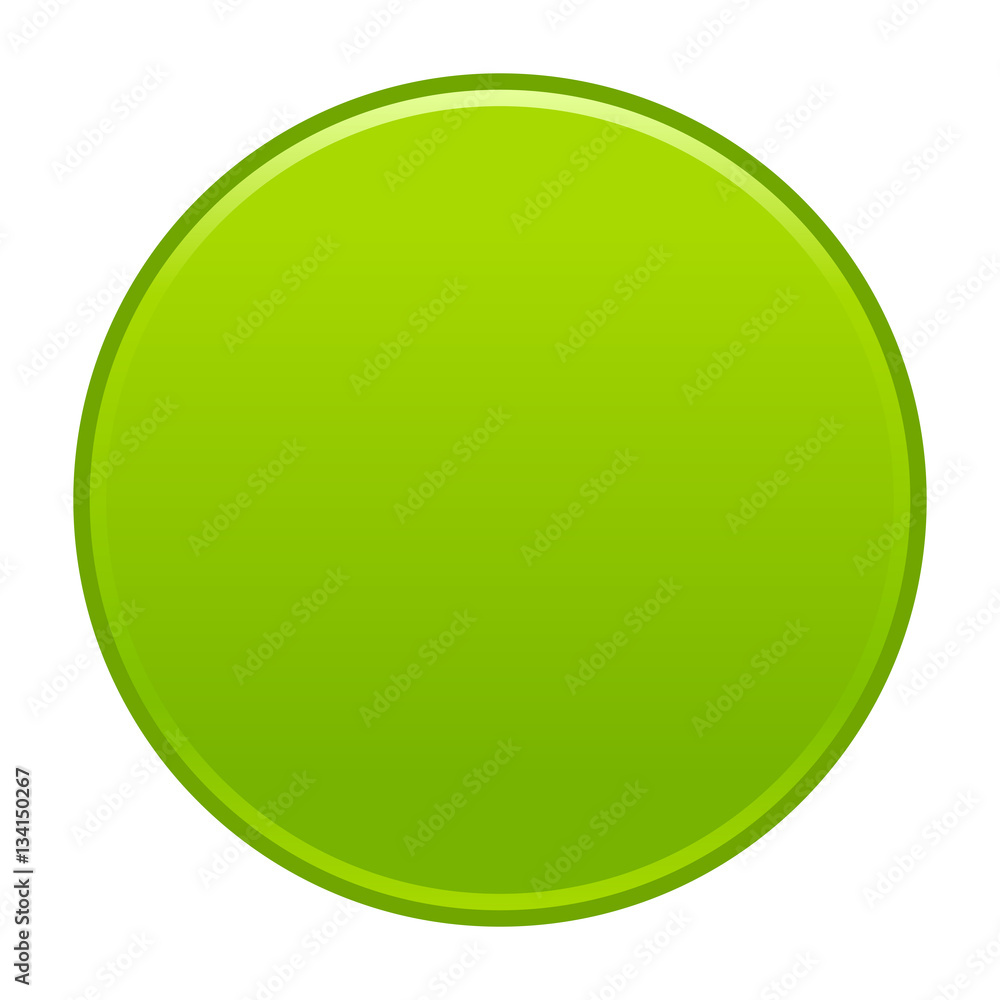 Green circle button empty web internet icon
