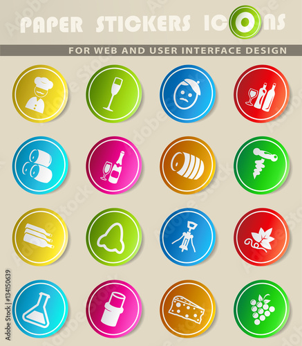 vineyard icon set