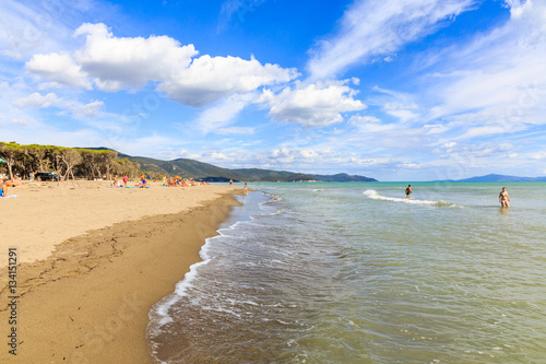 Fototapeta Naklejka Na Ścianę i Meble -  Natural beach Marina di Alberese in Toscana in Italy