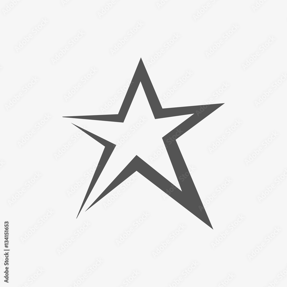 star icon stock vector illustration flat design star icon stock vector illustration flat design